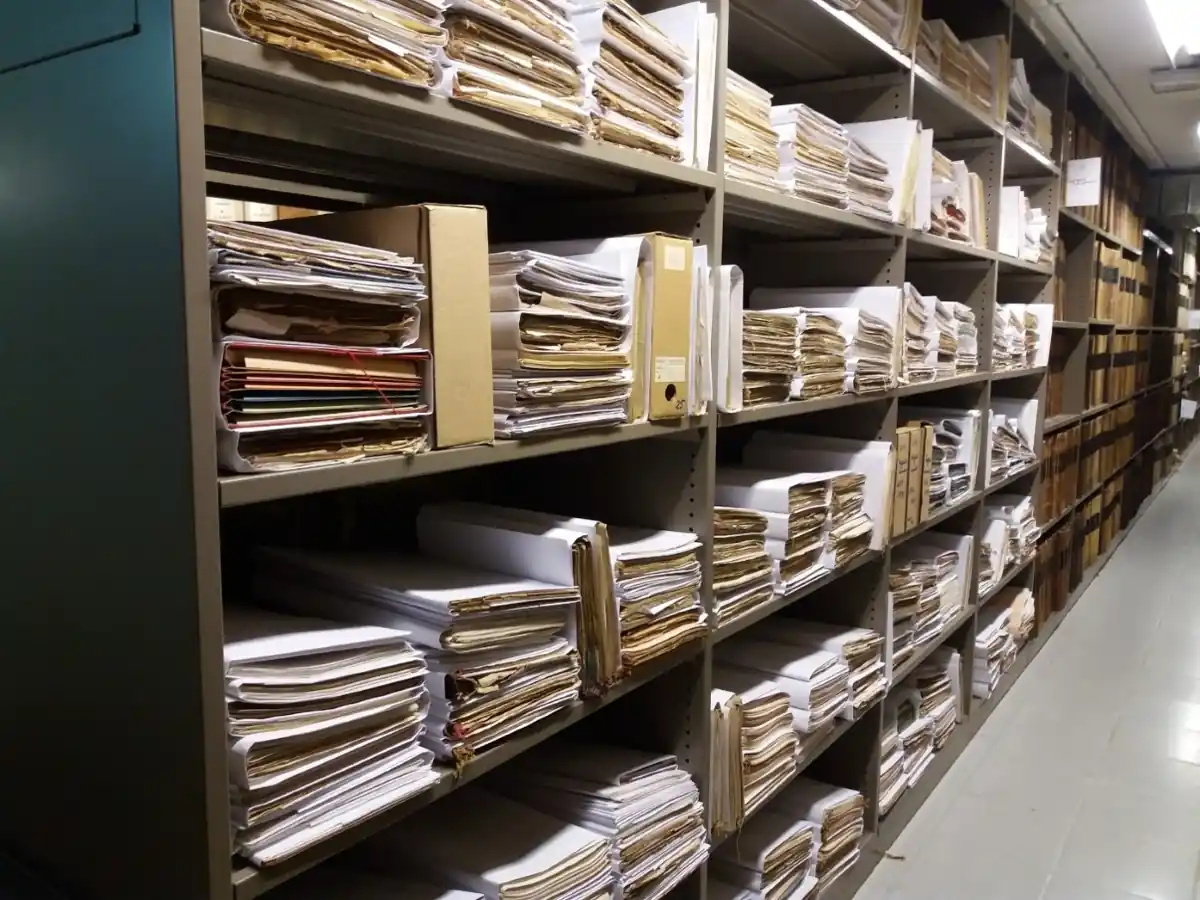 View of the Vieille Montagne collection at the Archives of the Belgian State of Liège (AEL)