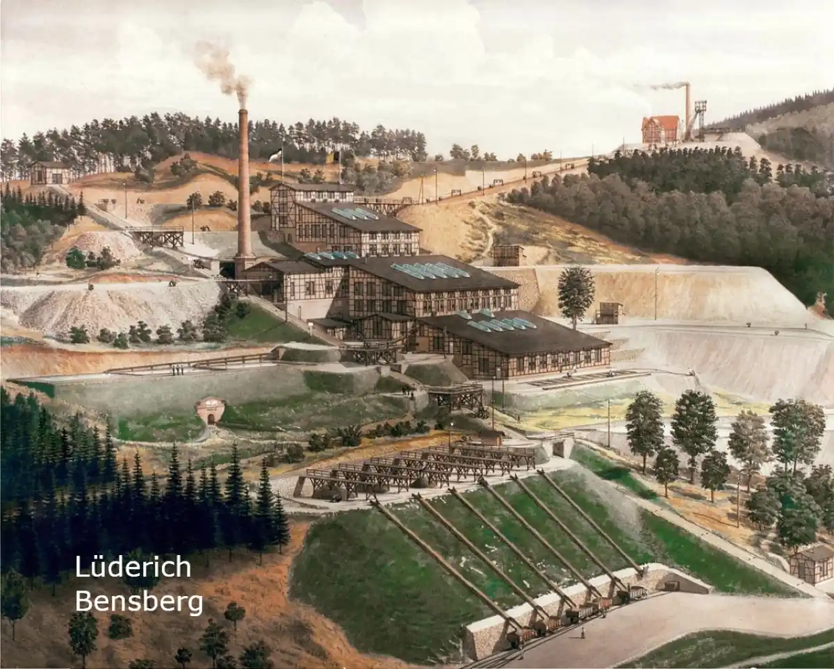 Lüderich mining site in Bensberg, Germany