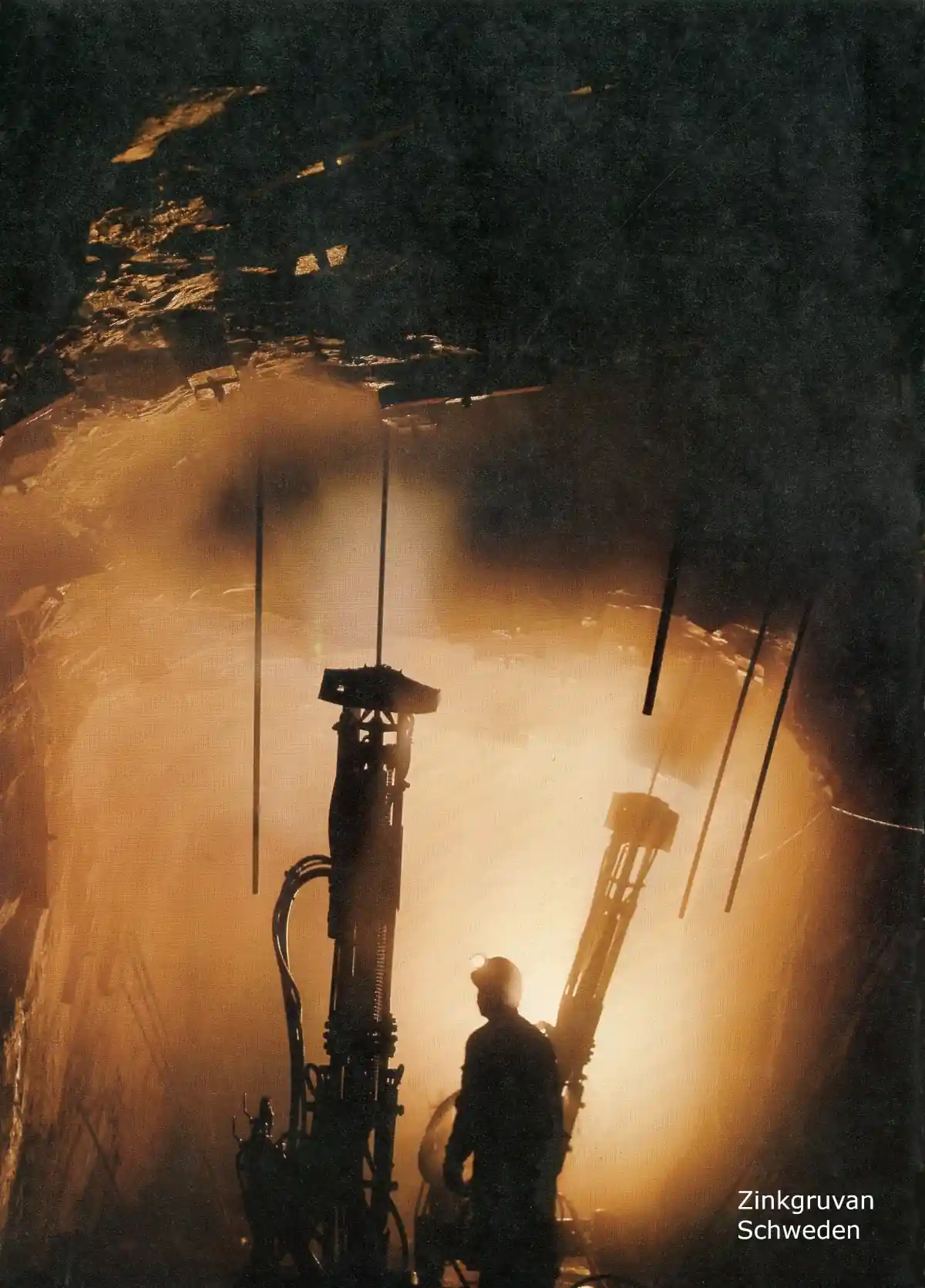 Mining work at Zinkgruvan in Sweden